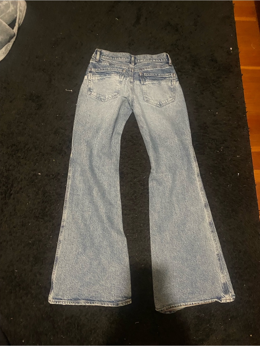 Express Light Blue Flare Jeans - Women's Wide Leg